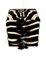 Premium Zebra Cube Ottoman Pair