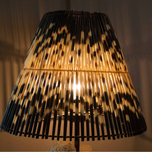 LIGHT SHADE - PORCUPINE QUILL - ROUND LARGE