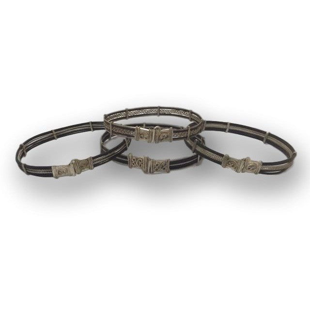 Elephant Hair Bracelets in Wire by Safari Bracelet / The Beading Gem