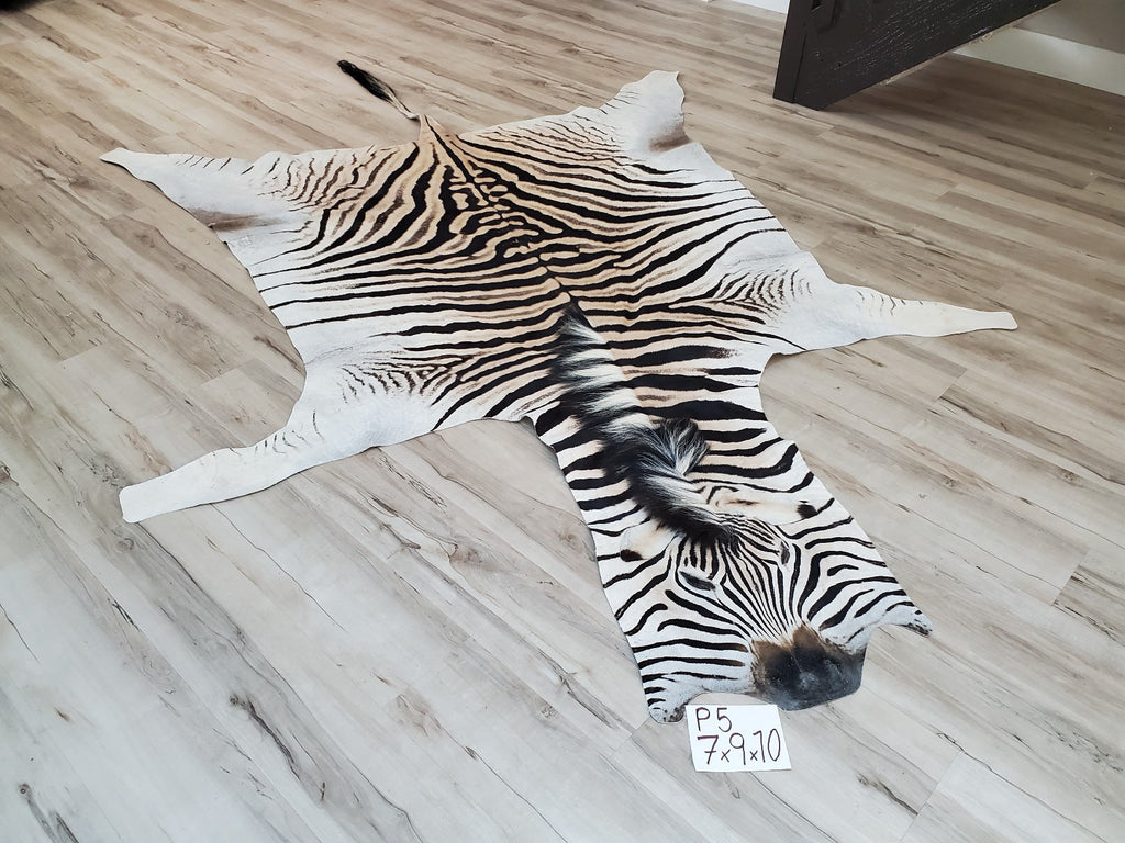 Fun Rugs Supreme Zebra Skin TSC-045 Black White